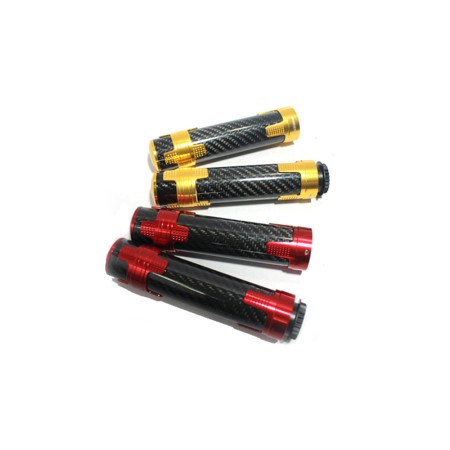 오토바이 바이크 배달 튜닝 바이커즈 카본 핸드 그립 핸들 바 손잡이 22mm 범용 전기종