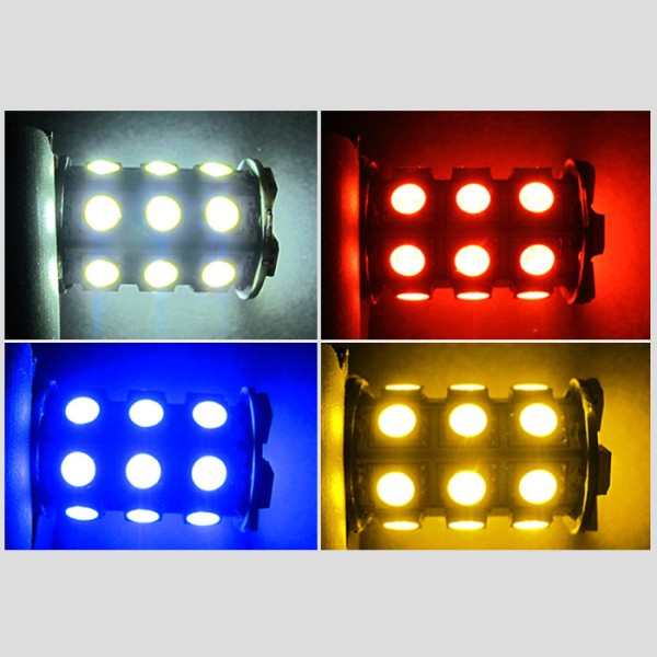 블루샤크 오토바이 튜닝 5050 칩 27발 LED 시그널 전구 LED전구 미등 브레이크등