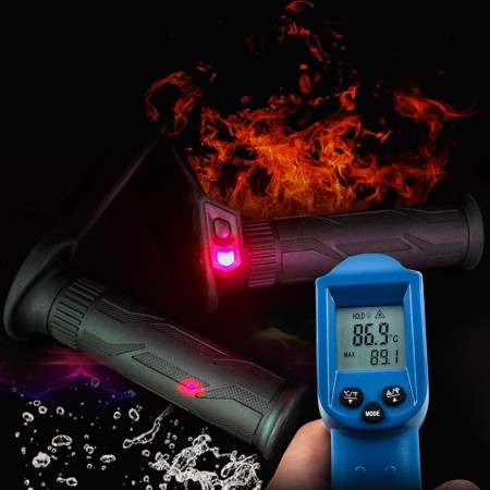 [배민]오토바이 열선그립 핸들열선 5단 방한방수장갑 히팅 핫그립