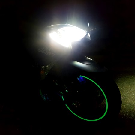 TMAX DX 티맥스530 휠튜닝15인치 휠라이트 LED 야광휠 축광 불바퀴