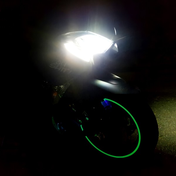 TMAX DX 티맥스530 휠튜닝15인치 휠라이트 LED 야광휠 축광 불바퀴